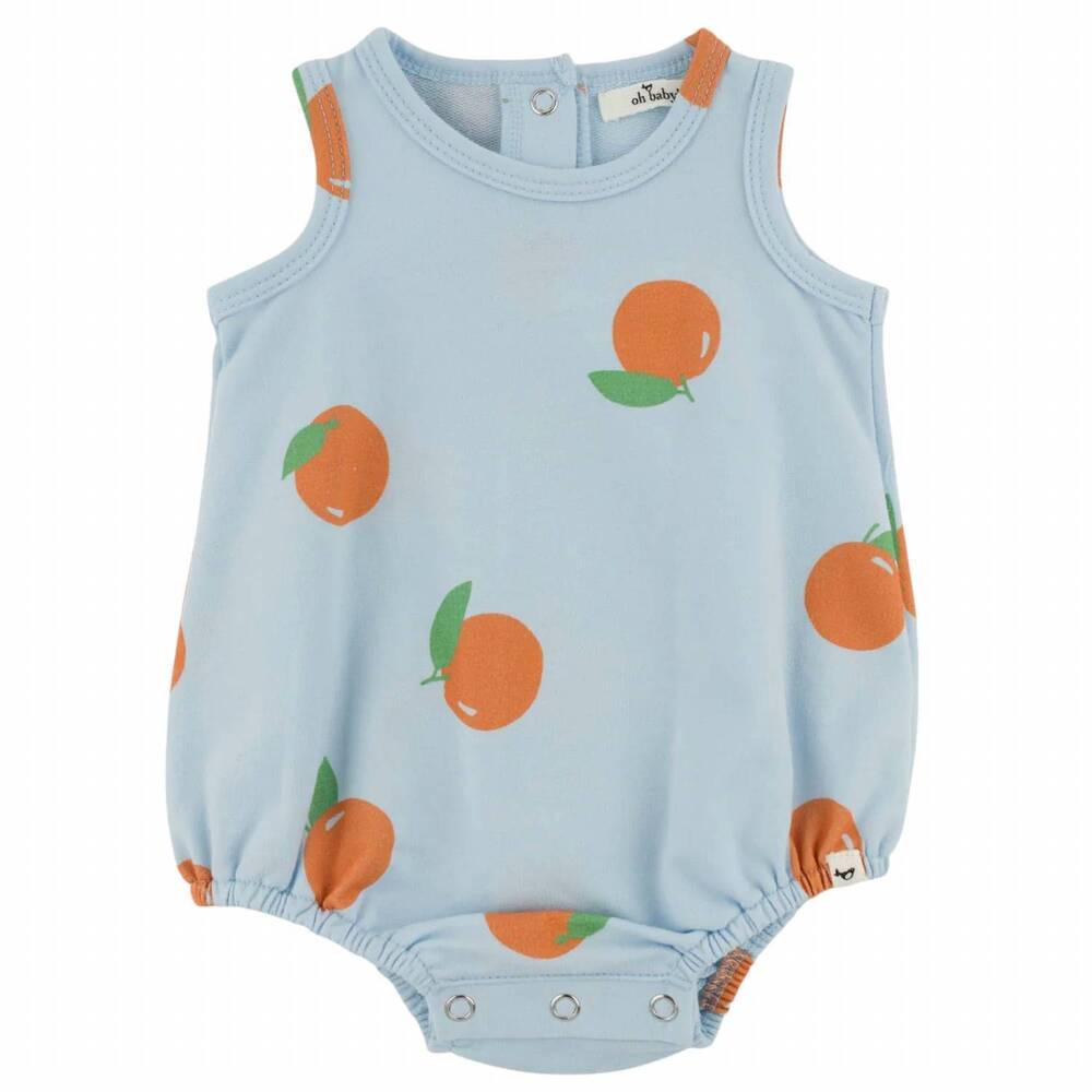 NEW OH BABY! kids aop ft bubble in sky blue orange
